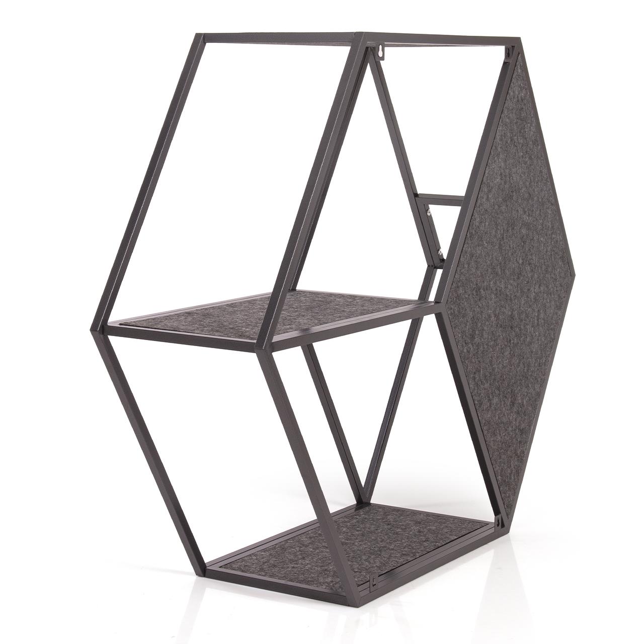 HexaHaus – Modern Modular Wooden Cat House with Scratch Panels