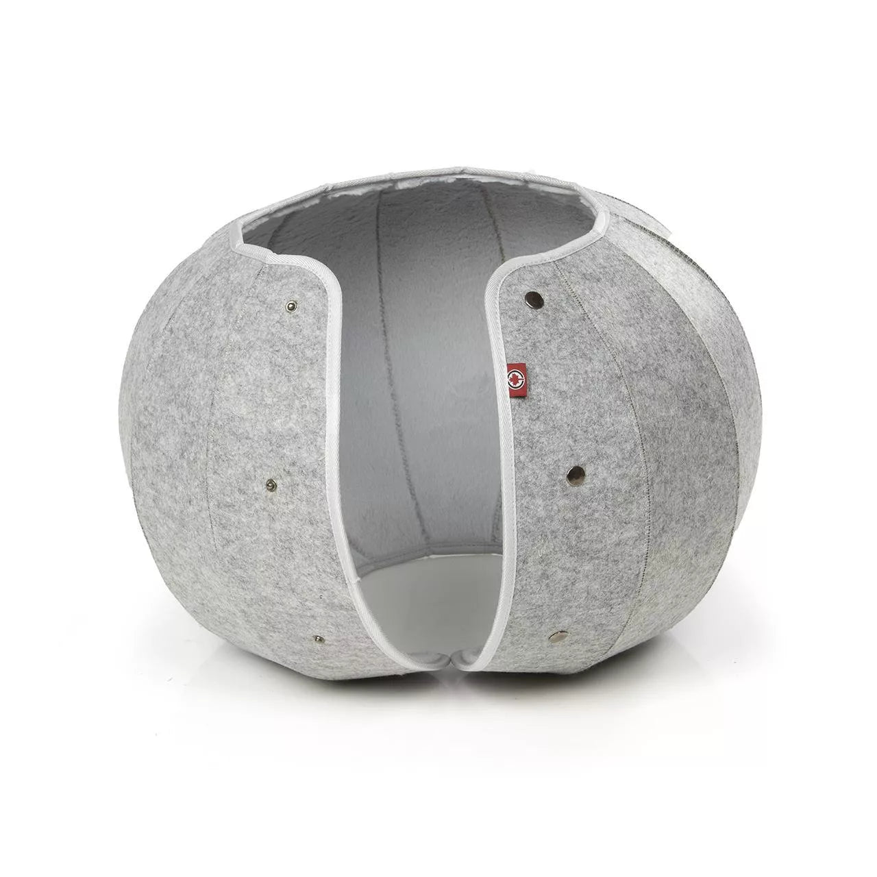 NapNest Spherical Cat Cave – Modern Round Hideout Bed for Cozy Cats