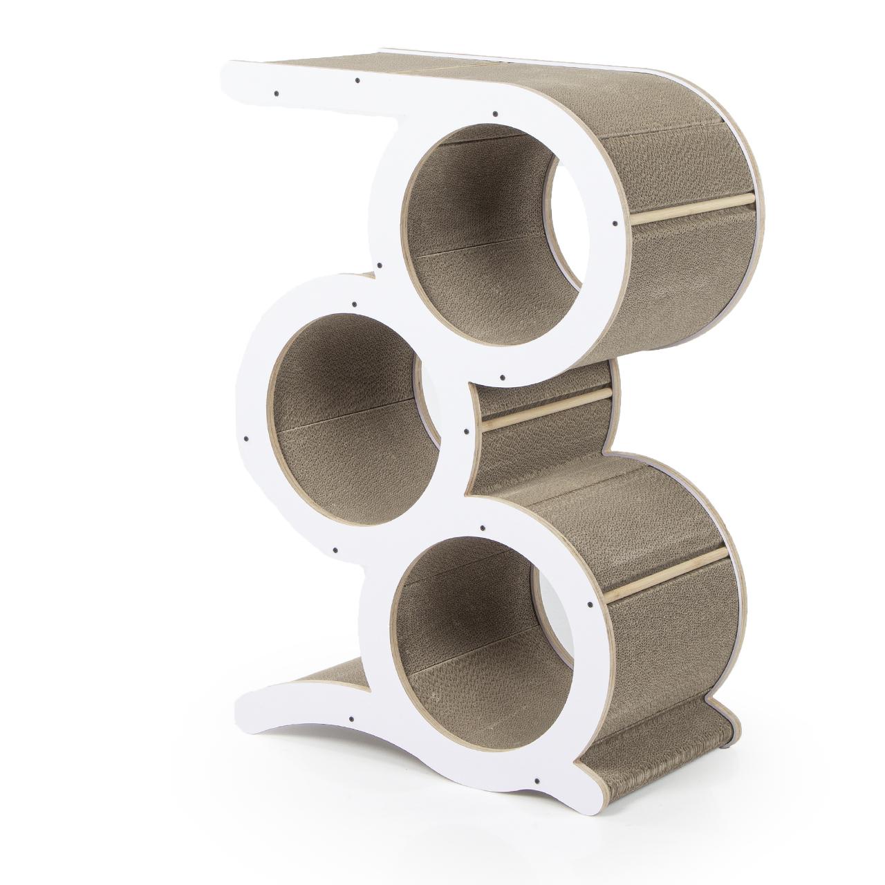 The Cat Grove Lounge – Modern Wooden Cat Tree Scratch Post