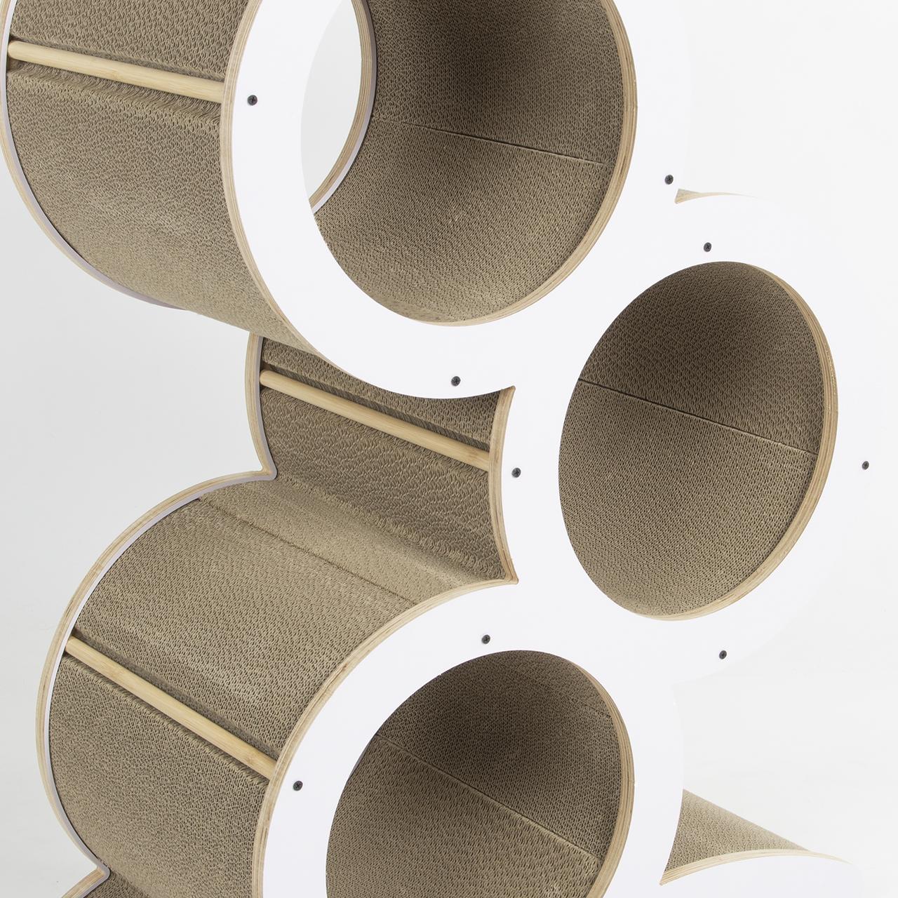 The Cat Grove Lounge – Modern Wooden Cat Tree Scratch Post